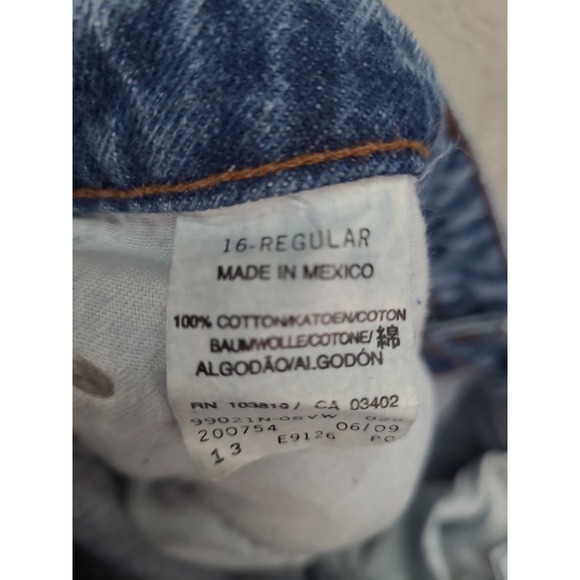 Harley Davidson Womens‎ Bootcut Blue Jeans Size 16 High Rise 35X30.5 Y2K - Picture 10 of 16